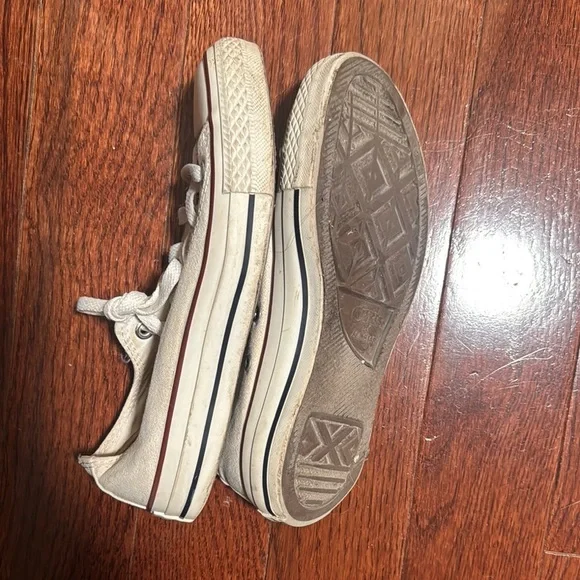 Converse Off-White Canvas Sneakers - Picture 2 of 4